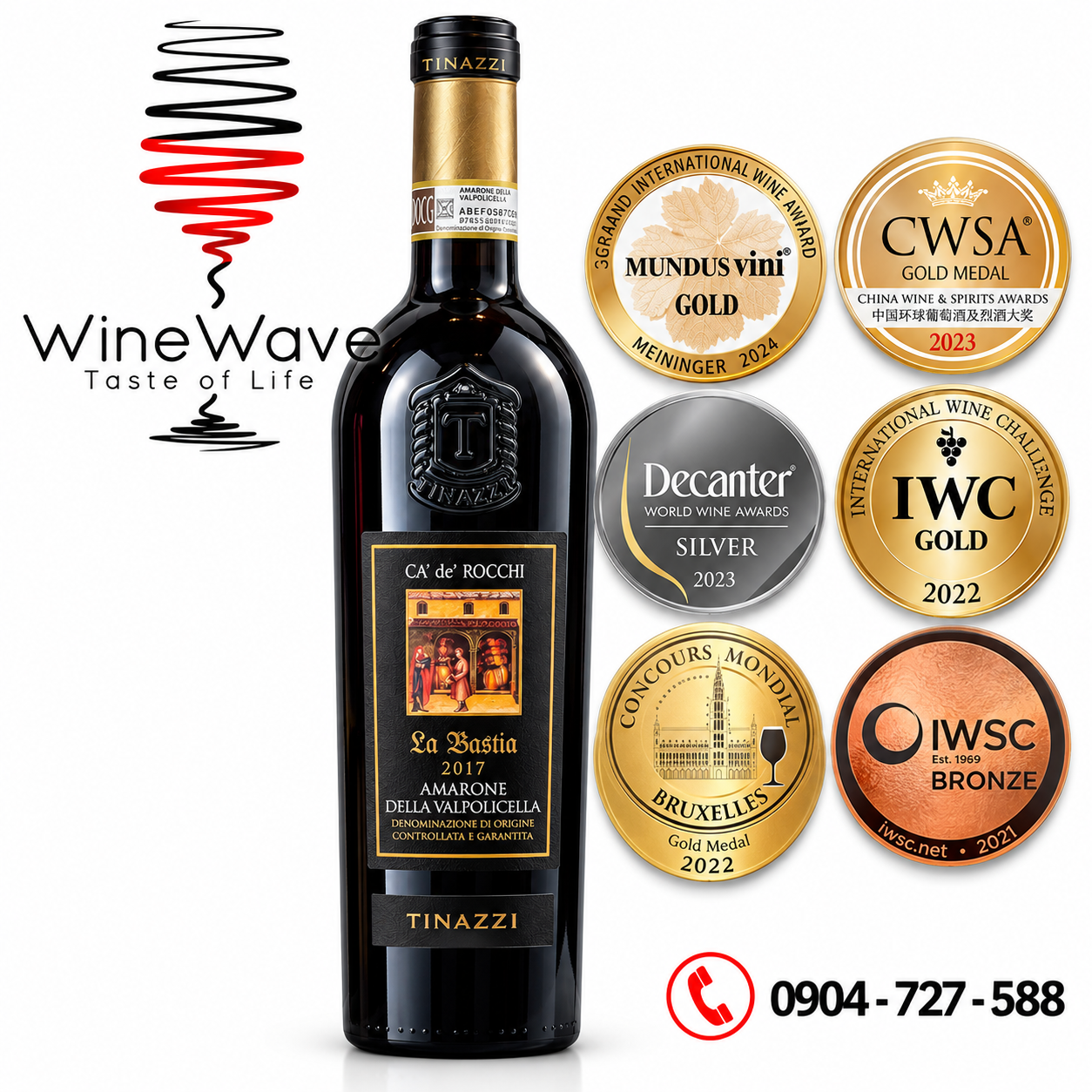 Rượu vang Ý Amarone La Bastia DOCG giá tốt